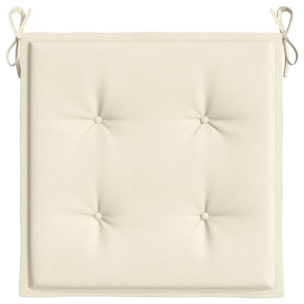 Stolsdynor 4 st gräddvit 50x50x4 cm oxfordtyg