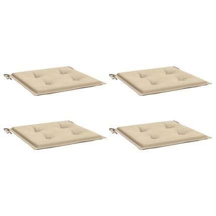 Stolsdynor 4 st beige 50x50x4 cm oxfordtyg