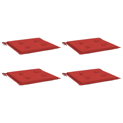 Stolsdynor 4 st röd 50x50x4 cm oxfordtyg