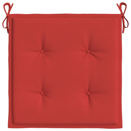 Stolsdynor 6 st röd 50x50x4 cm oxfordtyg