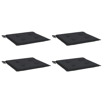 Stolsdynor 4 st svart 50x50x4 cm oxfordtyg