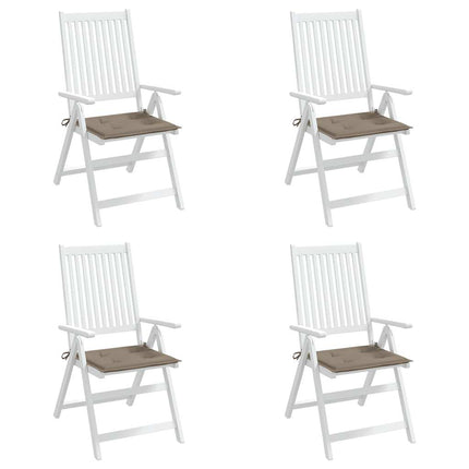 Stolsdynor 4 st taupe 50x50x4 cm oxfordtyg