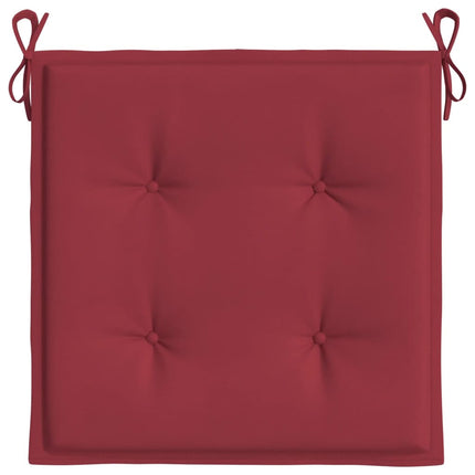 Stolsdynor 4 st vinröd 50x50x4 cm oxfordtyg
