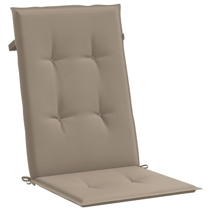 Stolsdynor 6 st taupe 120x50x3 cm tyg