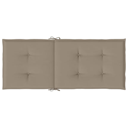 Stolsdynor 6 st taupe 120x50x3 cm tyg
