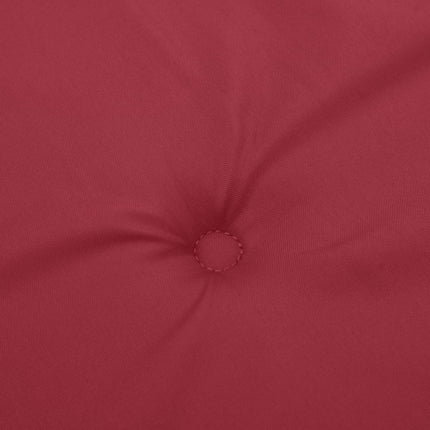 Stolsdynor 6 st vinröd 120x50x3 cm tyg