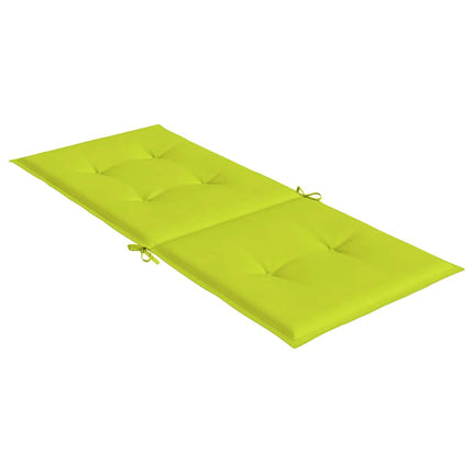 Stolsdynor 2 st ljusgrön 120x50x3 cm tyg