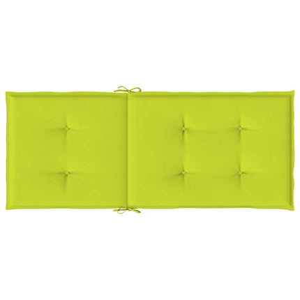 Stolsdynor 6 st ljusgrön 120x50x3 cm tyg