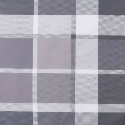 Stolsdynor 2 st grårutig 100x50x3 cm oxfordtyg