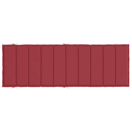 Solsängsdyna vinröd 186x58x4 cm oxfordtyg