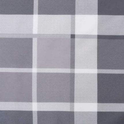 Solsängsdyna grårutig 186x58x4 cm oxfordtyg