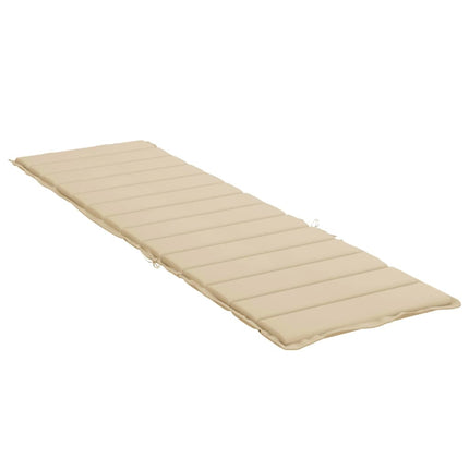 Solsängsdyna beige 200x50x3 cm oxfordtyg