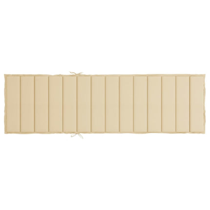 Solsängsdyna beige 200x50x3 cm oxfordtyg