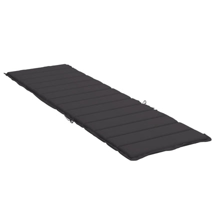 Solsängsdyna svart 200x60x3 cm oxfordtyg