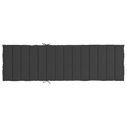 Solsängsdyna svart 200x60x3 cm oxfordtyg
