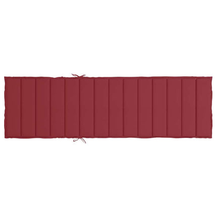 Solsängsdyna vinröd 200x60x3 cm oxfordtyg