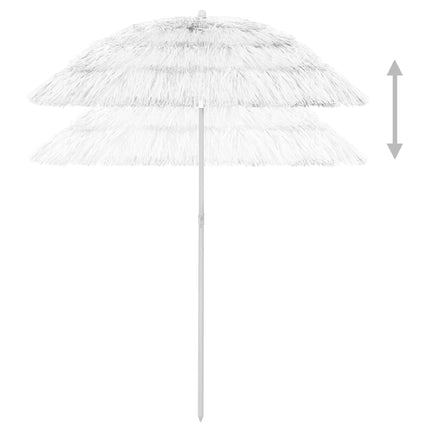 Strandparasoll Hawaii vit 180 cm