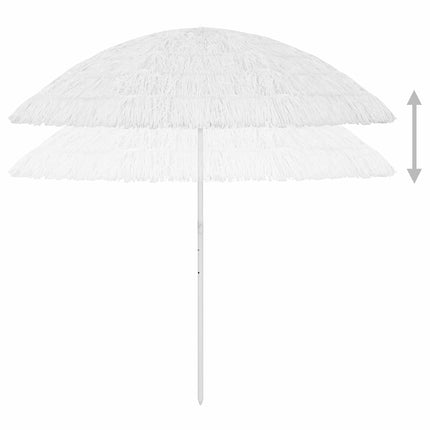 Strandparasoll Hawaii vit 300 cm