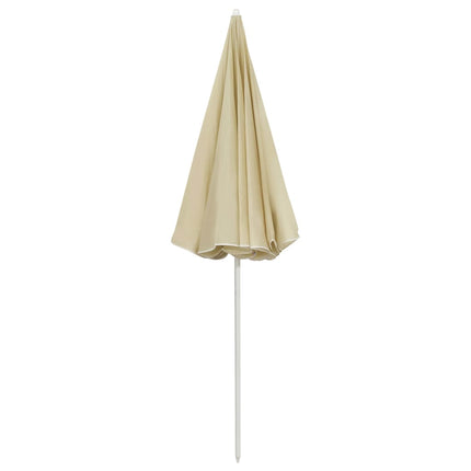 Strandparasoll sandgul 240 cm