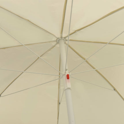 Strandparasoll sandgul 240 cm