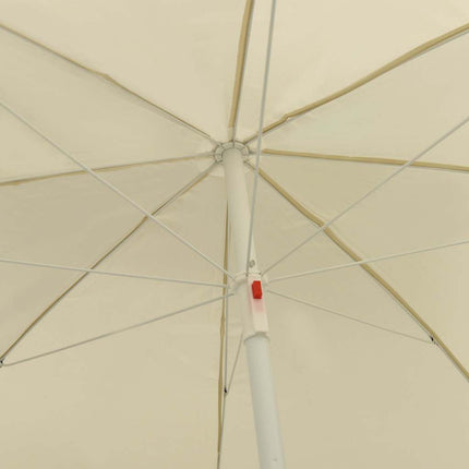 Strandparasoll sandgul 300 cm