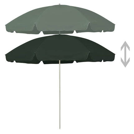 Strandparasoll Hawaii grön 300 cm