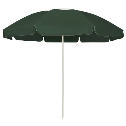 Strandparasoll grön 240 cm