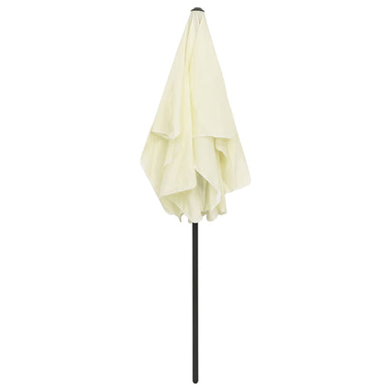 Strandparasoll sandgul 180x120 cm