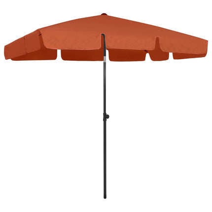 Strandparasoll terrakotta 200x125 cm