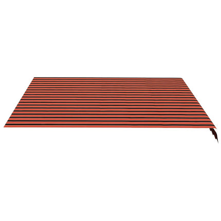 Ersättningstyg för markis orange och brun 450x350 cm polyester