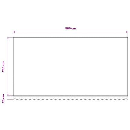 Ersättningstyg för markis vinröd 600x300 cm polyester