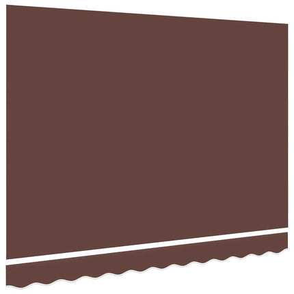 Ersättningstyg för markis brun 350x250 cm polyester