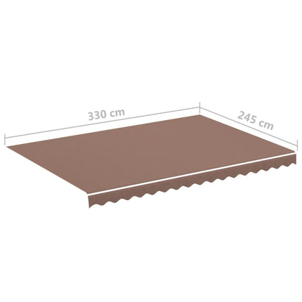 Markisväv brun 3,5x2,5 m