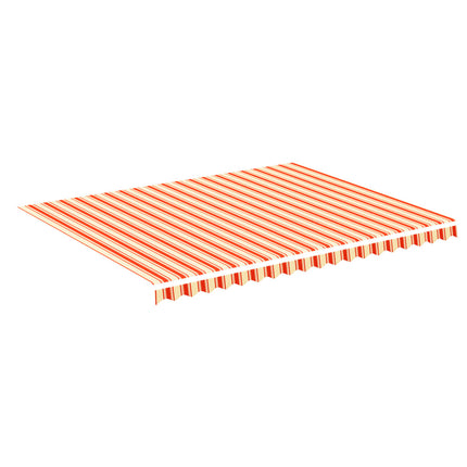 Markisväv gul och orange 4,5x3,5 m