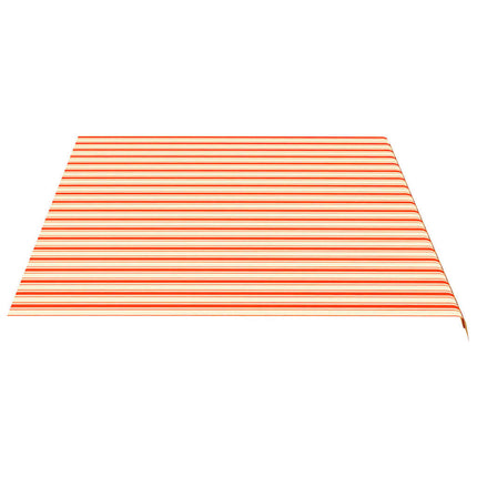 Ersättningstyg för markis gul och orange 500x350 cm polyester