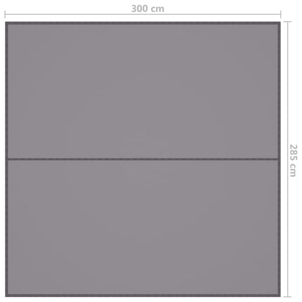 Tarp 3x2,85 m grå
