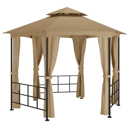 Partytält med sidoväggar 3,1x2,7 m taupe