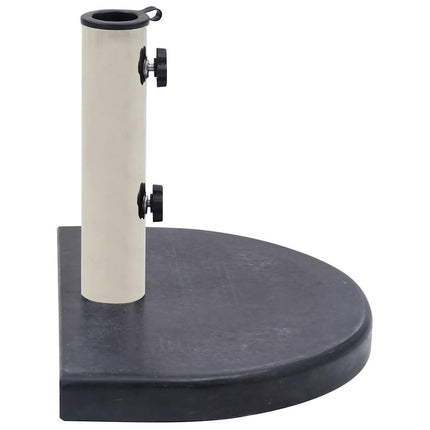 Parasollfot svart 40x28x4 cm granit