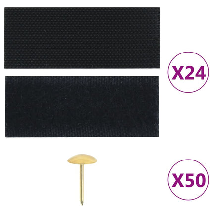 Insektsdraperier 2 st med magneter svart 220x100 cm