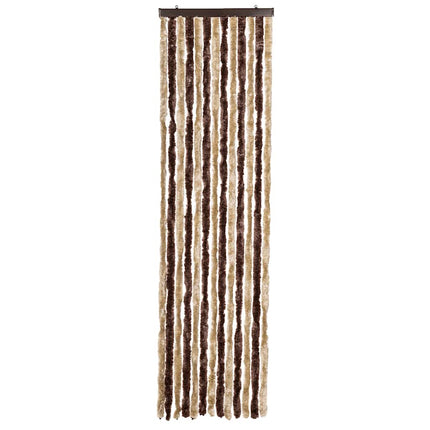 Insektsdraperi beige och ljusbrun 56x200 cm chenille