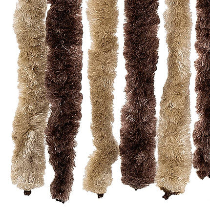 Insektsdraperi beige och ljusbrun 90x200 cm chenille