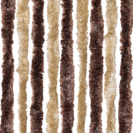 Insektsdraperi beige och ljusbrun 90x200 cm chenille