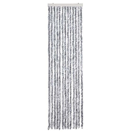Insektsdraperi vit och grå 56x200 cm chenille