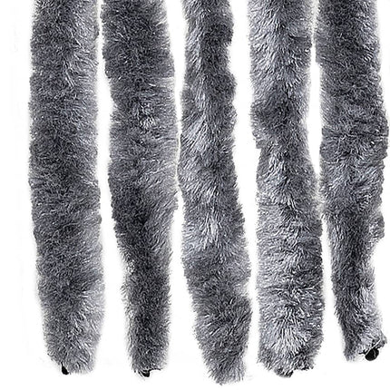 Insektsdraperi silver 118x220 cm chenille
