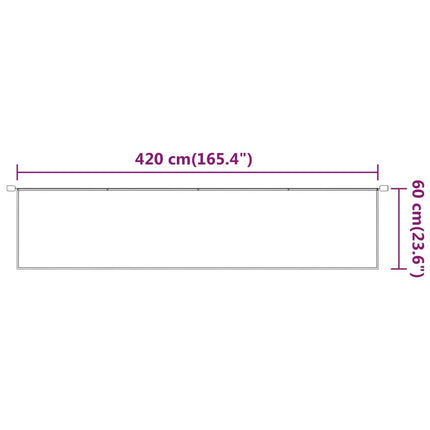 Markis vertikal antracit 60x420 cm oxfordtyg