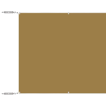 Markis vertikal beige 140x1000 cm oxfordtyg