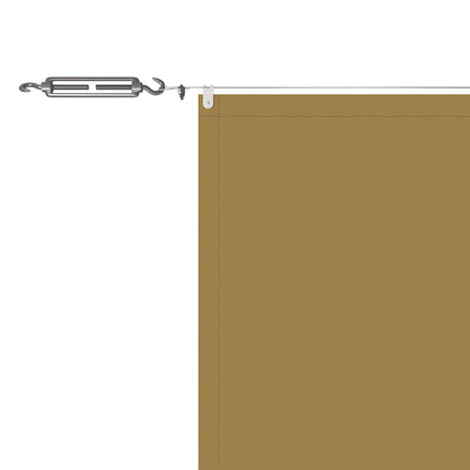 Markis vertikal beige 140x1000 cm oxfordtyg