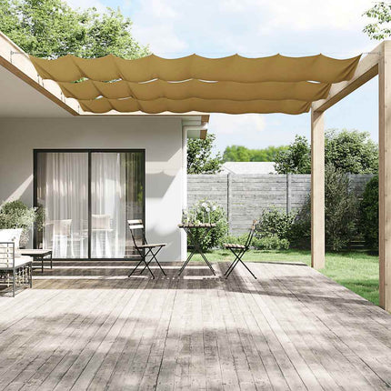 Markis vertikal beige 140x1200 cm oxfordtyg