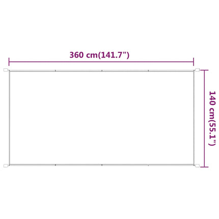 Markis vertikal ljusgrön 140x360 cm oxfordtyg