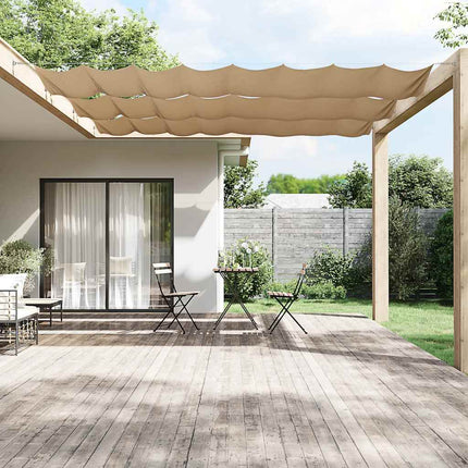Markis vertikal taupe 100x1000 cm oxfordtyg